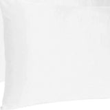 White Dreamy Set Of 2 Silky Satin King Pillowcases - Homeroots - Flyclothing LLC