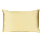 Gold Dreamy Set Of 2 Silky Satin King Pillowcases - Homeroots - Flyclothing LLC