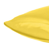 Lemon Dreamy Set Of 2 Silky Satin King Pillowcases - Homeroots - Flyclothing LLC