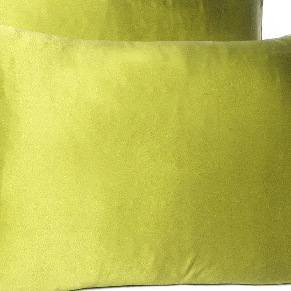 Lemongrass Dreamy Set Of 2 Silky Satin King Pillowcases - Homeroots - Flyclothing LLC