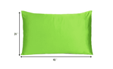 Bright Green Dreamy Set Of 2 Silky Satin King Pillowcases - Homeroots - Flyclothing LLC