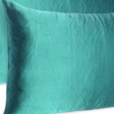 Teal Dreamy Set Of 2 Silky Satin King Pillowcases - Homeroots - Flyclothing LLC