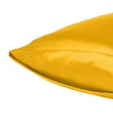 Goldenrod Dreamy Set Of 2 Silky Satin King Pillowcases - Homeroots - Flyclothing LLC