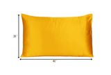 Goldenrod Dreamy Set Of 2 Silky Satin King Pillowcases - Homeroots - Flyclothing LLC