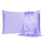 Purple Dreamy Set Of 2 Silky Satin Standard Pillowcases - Homeroots - Flyclothing LLC
