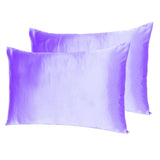 Purple Dreamy Set Of 2 Silky Satin Standard Pillowcases - Homeroots - Flyclothing LLC