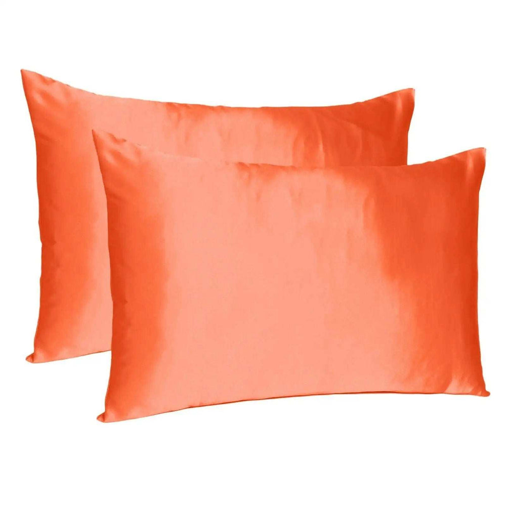 Poppy Dreamy Set Of 2 Silky Satin Standard Pillowcases - Homeroots - Flyclothing LLC