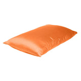 Orange Dreamy Set Of 2 Silky Satin Standard Pillowcases - Homeroots - Flyclothing LLC