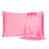 Pink Rose Dreamy Set Of 2 Silky Satin Standard Pillowcases - Homeroots - Flyclothing LLC