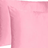 Pink Rose Dreamy Set Of 2 Silky Satin Standard Pillowcases - Homeroots - Flyclothing LLC