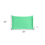 Green Dreamy Set Of 2 Silky Satin Standard Pillowcases - Homeroots - Flyclothing LLC
