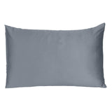 Dark Gray Dreamy Set Of 2 Silky Satin Standard Pillowcases - Homeroots - Flyclothing LLC