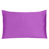 Purple Merlot Dreamy Set Of 2 Silky Satin Standard Pillowcases - Homeroots - Flyclothing LLC