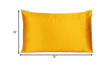 Goldenrod Dreamy Set Of 2 Silky Satin Standard Pillowcases - Homeroots - Flyclothing LLC