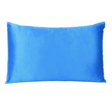 Blue Dreamy Set Of 2 Silky Satin Queen Pillowcases - Homeroots - Flyclothing LLC