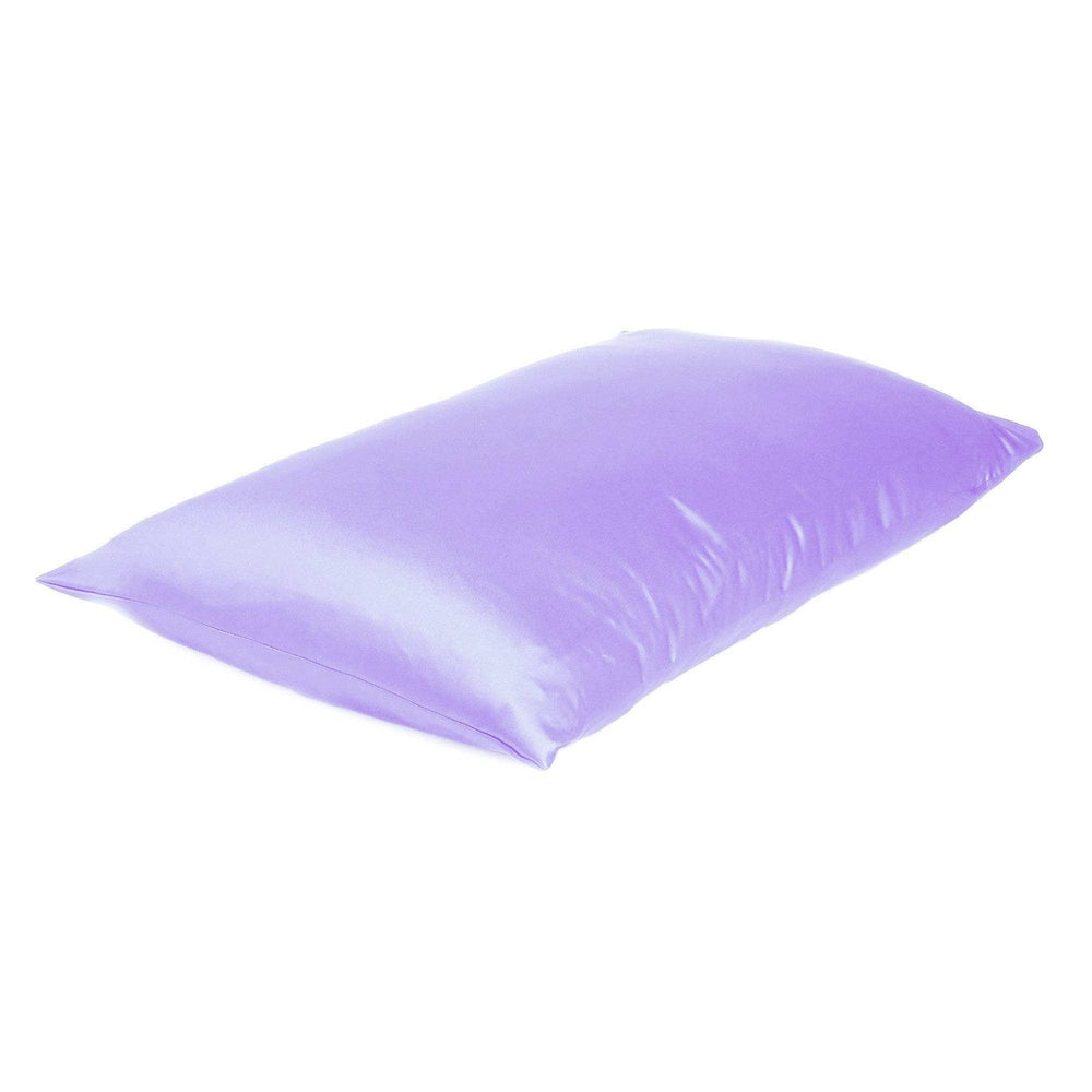 Purple Dreamy Set Of 2 Silky Satin Queen Pillowcases - Homeroots - Flyclothing LLC