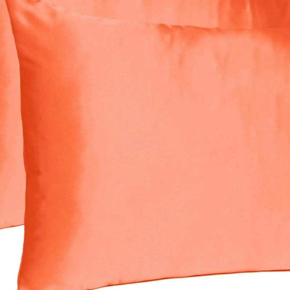 Poppy Dreamy Set Of 2 Silky Satin Queen Pillowcases - Homeroots - Flyclothing LLC
