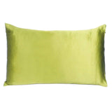 Lemongrass Dreamy Set Of 2 Silky Satin Queen Pillowcases - Homeroots - Flyclothing LLC