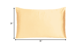 Pale Peach Dreamy Set Of 2 Silky Satin Queen Pillowcases - Homeroots - Flyclothing LLC