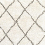 2' X 3' Ivory And Gray Geometric Lattice Scatter Rug - Homeroots - Flyclothing LLC
