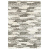 2' X 3' Gray And Ivory Geometric Pattern Scatter Rug - Homeroots - Flyclothing LLC