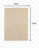 3' X 5' Modern Soft Tan Indoor Area Rug - Homeroots - Flyclothing LLC
