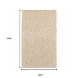 3' X 5' Modern Soft Tan Indoor Area Rug - Homeroots - Flyclothing LLC