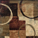 5' X 8' Brown And Black Abstract Geometric Area Rug - Homeroots - Flyclothing LLC