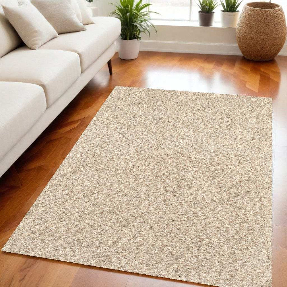 5' X 7' Modern Soft Tan Indoor Area Rug - Homeroots - Flyclothing LLC