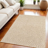 5' X 7' Modern Soft Tan Indoor Area Rug - Homeroots - Flyclothing LLC