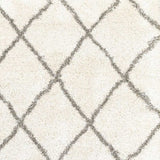 5' X 8' Ivory And Gray Geometric Lattice Area Rug - Homeroots - Flyclothing LLC