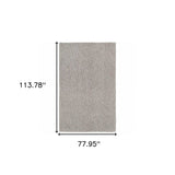 7' X 10' Modern Shaggy Soft Gray Indoor Area Rug - Homeroots - Flyclothing LLC