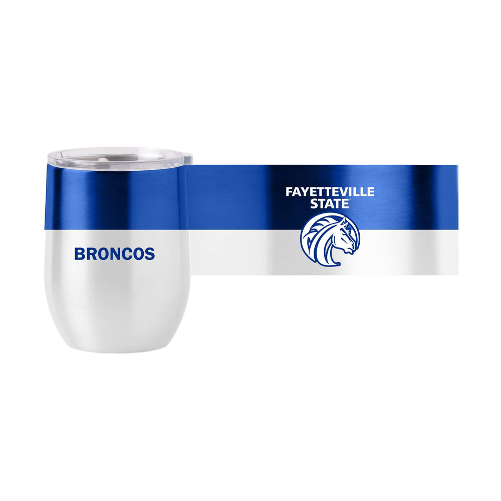 Fayetteville State Colorblock 16oz Stainless Curved Beverage - Logo Brands - Flyclothing LLC