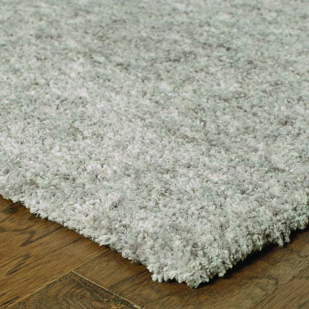 10' X 13' Modern Shaggy Soft Gray Indoor Area Rug - Homeroots - Flyclothing LLC