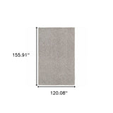 10' X 13' Modern Shaggy Soft Gray Indoor Area Rug - Homeroots - Flyclothing LLC
