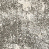 10' X 13' Gray And Ivory Distressed Abstract Area Rug - Homeroots - Flyclothing LLC
