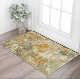 2' X 3' Gold and Ivory Power Loom Area Rug - Homeroots - Flyclothing LLC