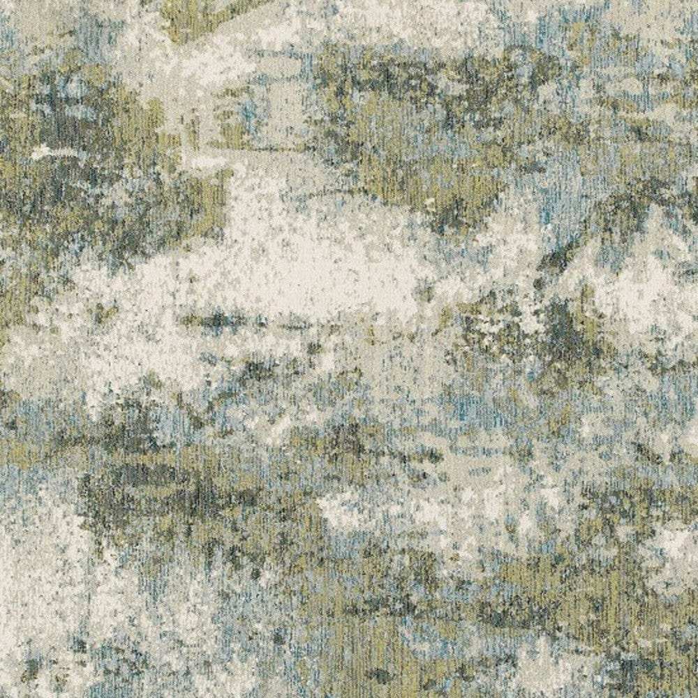 2' X 3' Blue Green Power Loom Area Rug - Homeroots - Flyclothing LLC