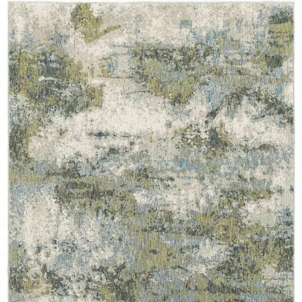 2' X 3' Blue Green Power Loom Area Rug - Homeroots - Flyclothing LLC