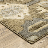 2' X 8' Tan And Gold Central Medallion Indoor Runner Rug - Homeroots - Flyclothing LLC