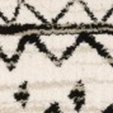 7' X 9' Ivory And Black Eclectic Patterns Indoor Area Rug - Homeroots - Flyclothing LLC