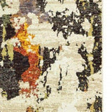 10' X 14' Beige and Black Power Loom Runner Rug - Homeroots - Flyclothing LLC