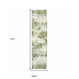 10' X 14' Blue Green Power Loom Runner Rug - Homeroots - Flyclothing LLC