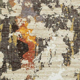 5' X 7' Beige and Black Power Loom Area Rug - Homeroots - Flyclothing LLC