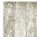 3' X 10' Gray And Ivory Abstract Splash Indoor Runner Rug - Homeroots - Flyclothing LLC