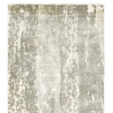 3' X 10' Gray And Ivory Abstract Splash Indoor Runner Rug - Homeroots - Flyclothing LLC