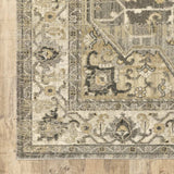 8' X 11' Beige And Gray Traditional Medallion Indoor Area Rug - Homeroots - Flyclothing LLC