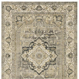 8' X 11' Beige And Gray Traditional Medallion Indoor Area Rug - Homeroots - Flyclothing LLC