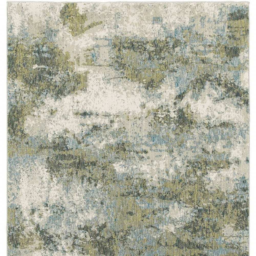 8' X 11' Blue Green Power Loom Area Rug - Homeroots - Flyclothing LLC