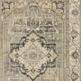 10' X 13' Beige And Gray Traditional Medallion Indoor Area Rug - Homeroots - Flyclothing LLC